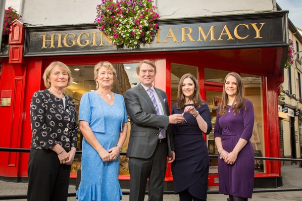 Higgins Pharmacy Ann-Christine Higgins, Stella Hanley, Ken Higgins, Ann Butler, Deirdre Butler