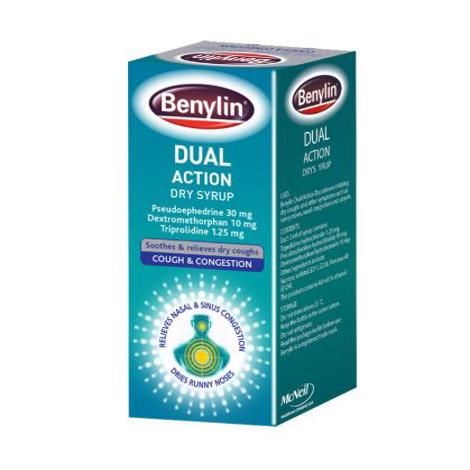 Benylin Dual Action Dry Syrup 