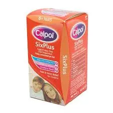 Calpol Six Plus Oral suspension 250mg/5ml Orange Flavour 60ml