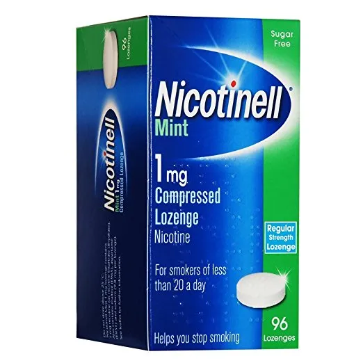 Nicotinell 1mg Compressed Lozenges  Mint - 96 Lozenges (Low Strength Lozenge)