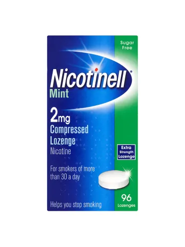 Nicotinell 2mg Compressed Lozenges Mint - 96 Lozenges (High Strength Lozenge)