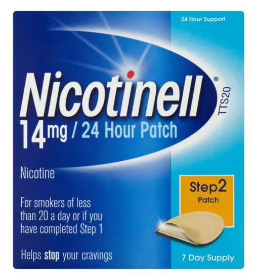 Nicotinell 14mg/24 Hour Transdermal Patch - Step 2 Patch