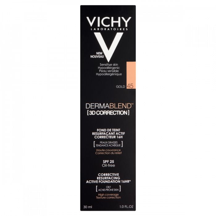 Vichy Dermablend 3D Correction Foundation 16HR SPF 25 - 45 Gold