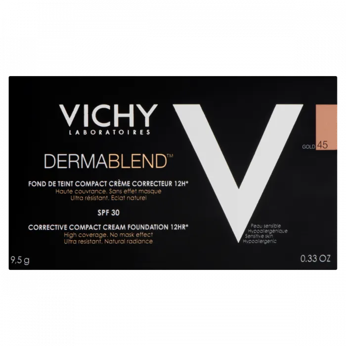 Vichy Dermablend Corrective Compact Cream Foundation 12 HR SPF 30 - 45 Gold 